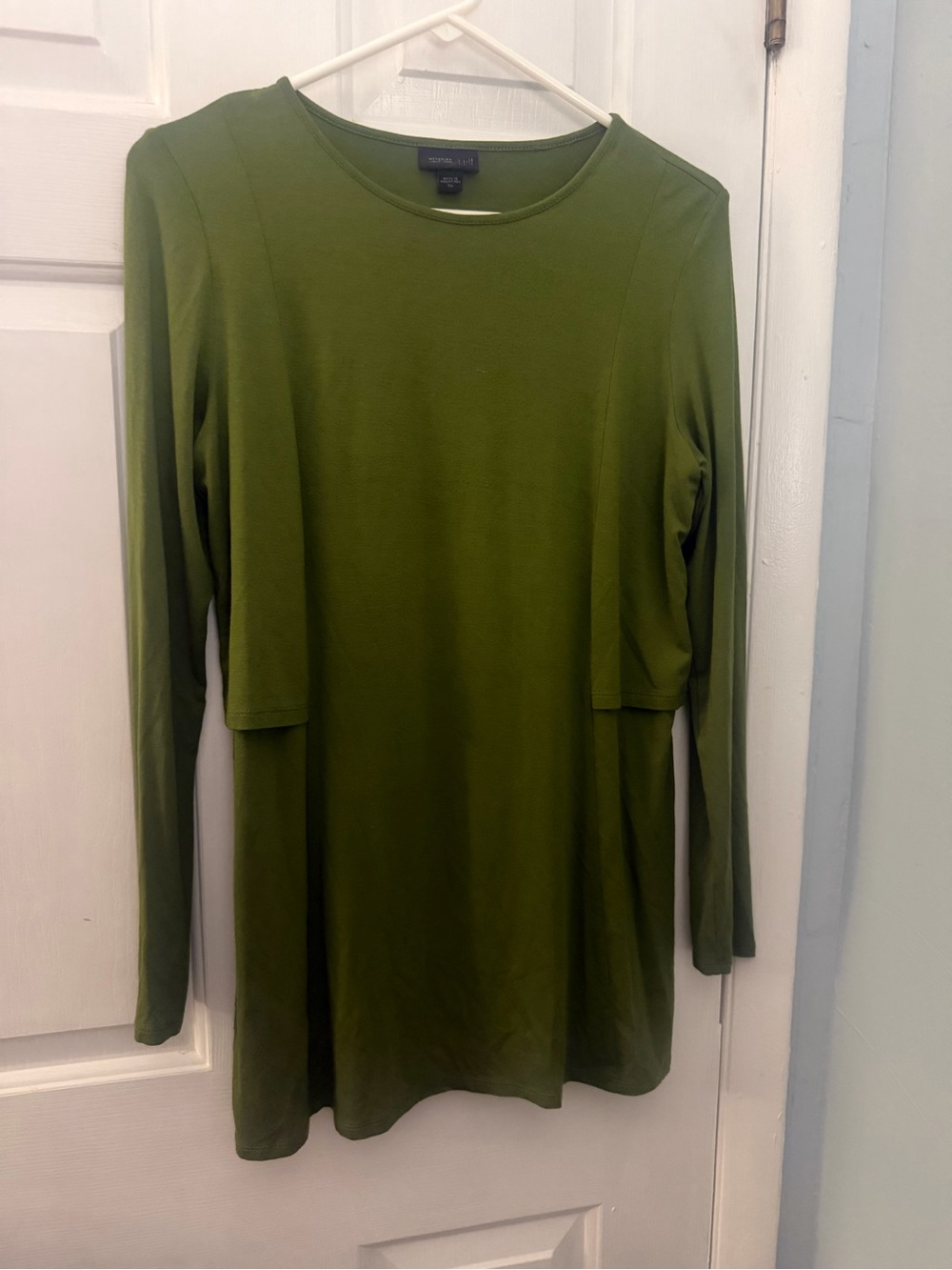J. Jill Wearever Green Layered Sleeve Tunic Top XS